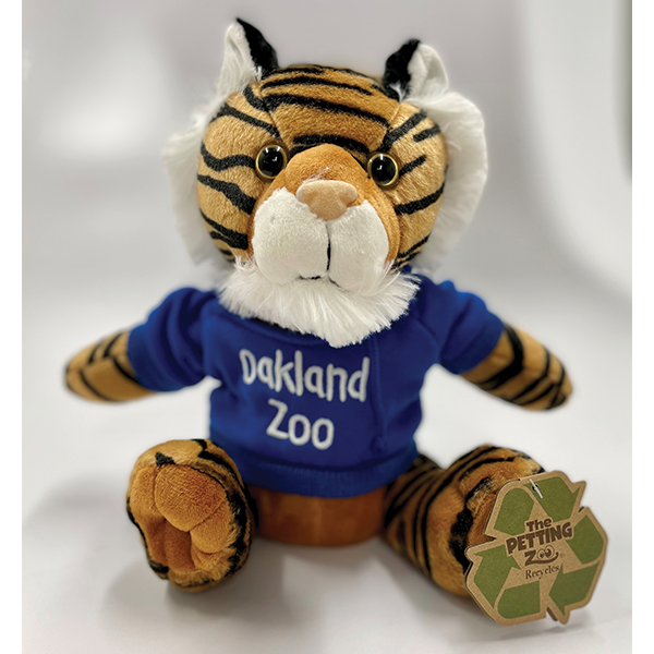 TIGER PLUSH WITH OAKLAND ZOO HOOD